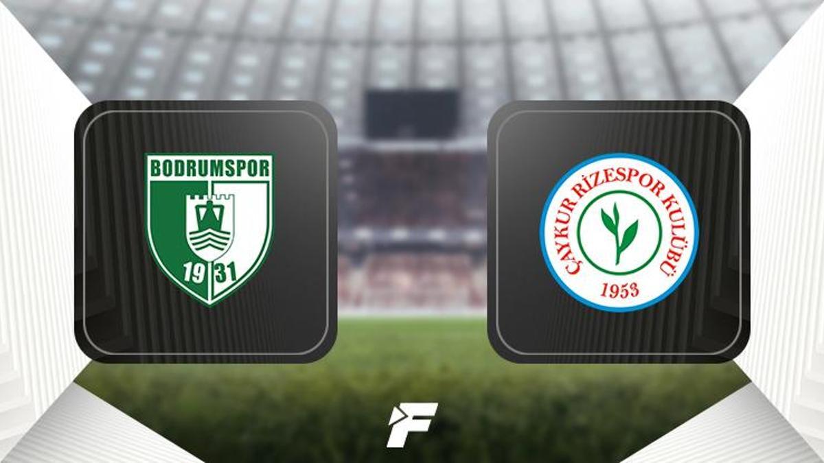 Bodrum FK – Çaykur Rizespor maçı (CANLI)