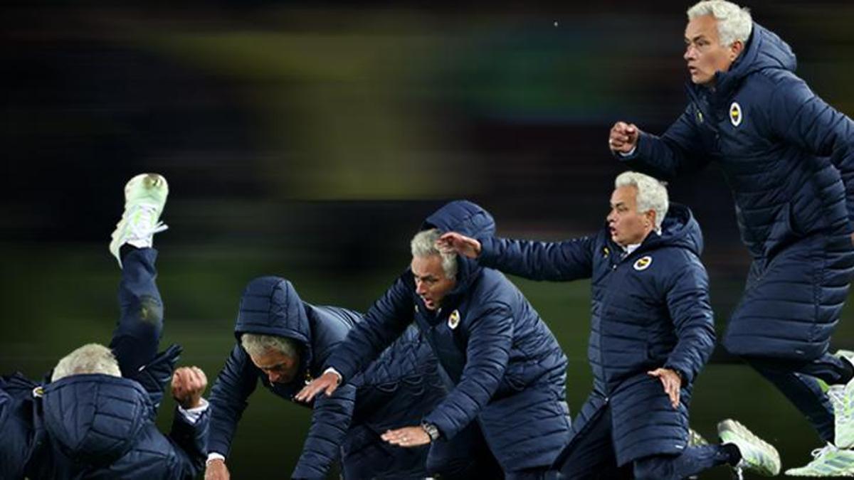 Jose Mourinho Trabzon’da sevinçten takla attı! İşte o görüntüler