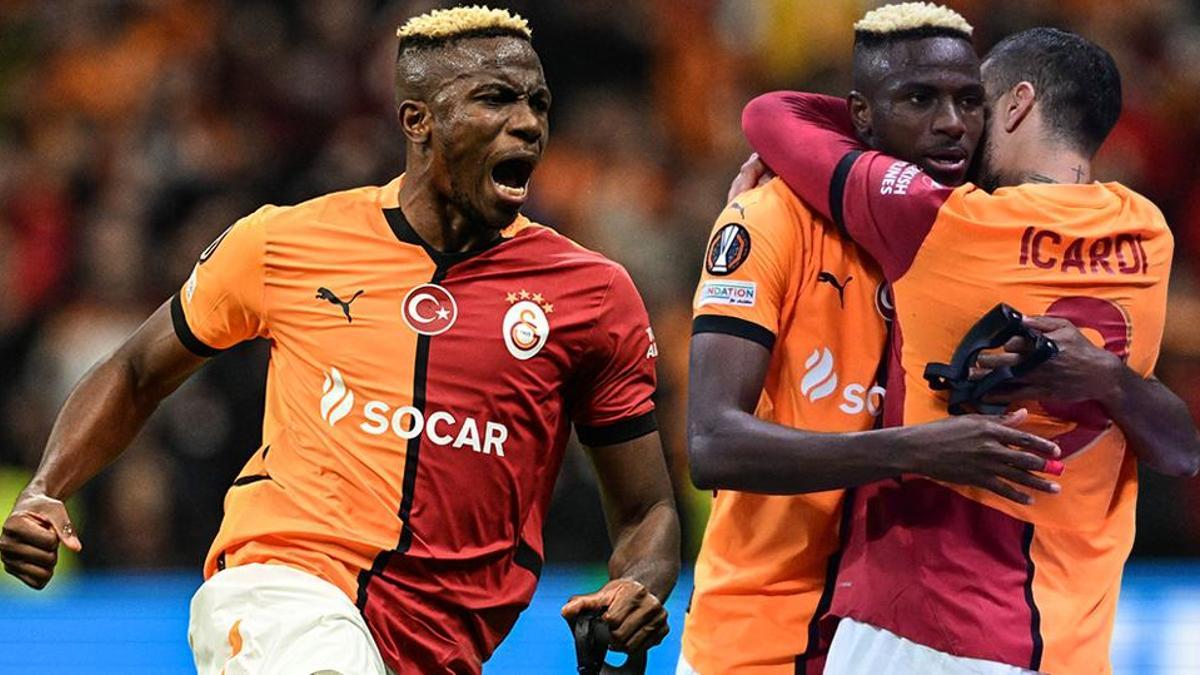 Galatasaray’da Victor Osimhen şov sürüyor! Avrupa’da da açılışı yaptı…