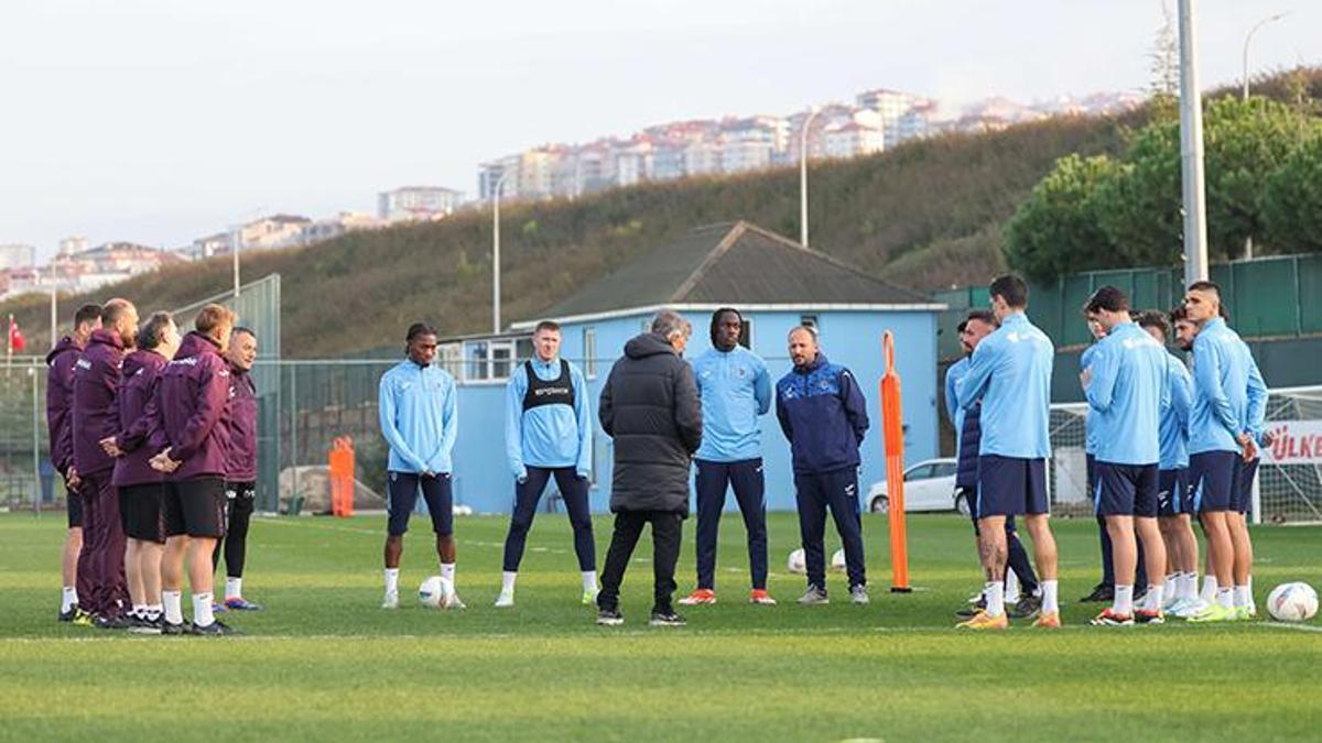 Trabzonspor savunma ve hücum çalıştı