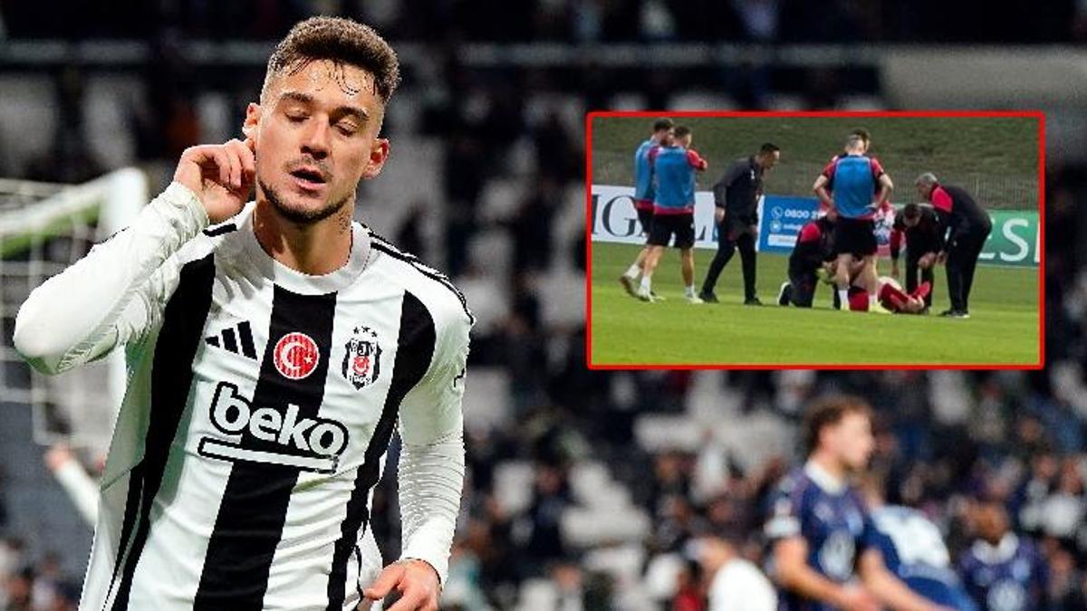 Beşiktaş’ta Muci korkuttu! Kendini yere bıraktı, devam edemedi