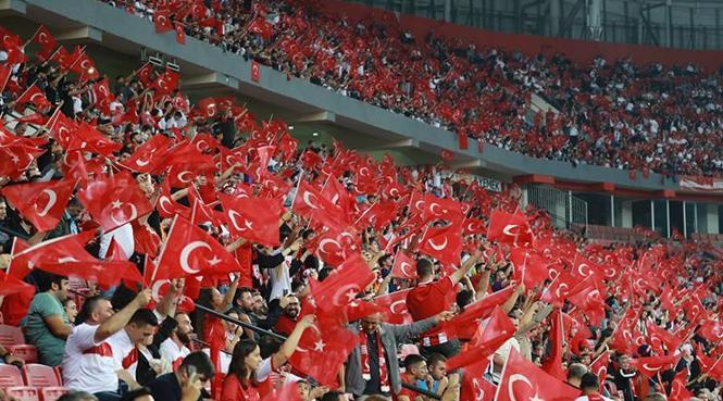 Kayseri'de milli maç heyecanı