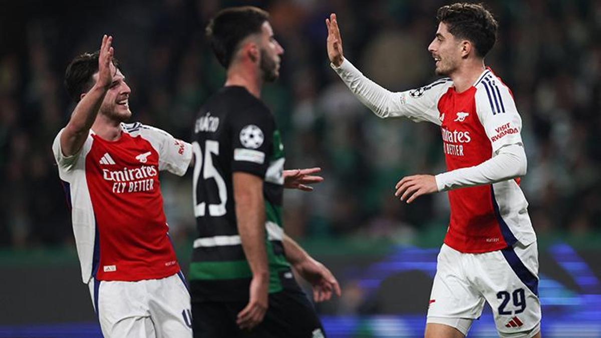 (ÖZET) Sporting-Arsenal maç sonucu: 1-5 (UEFA Şampiyonlar Ligi)